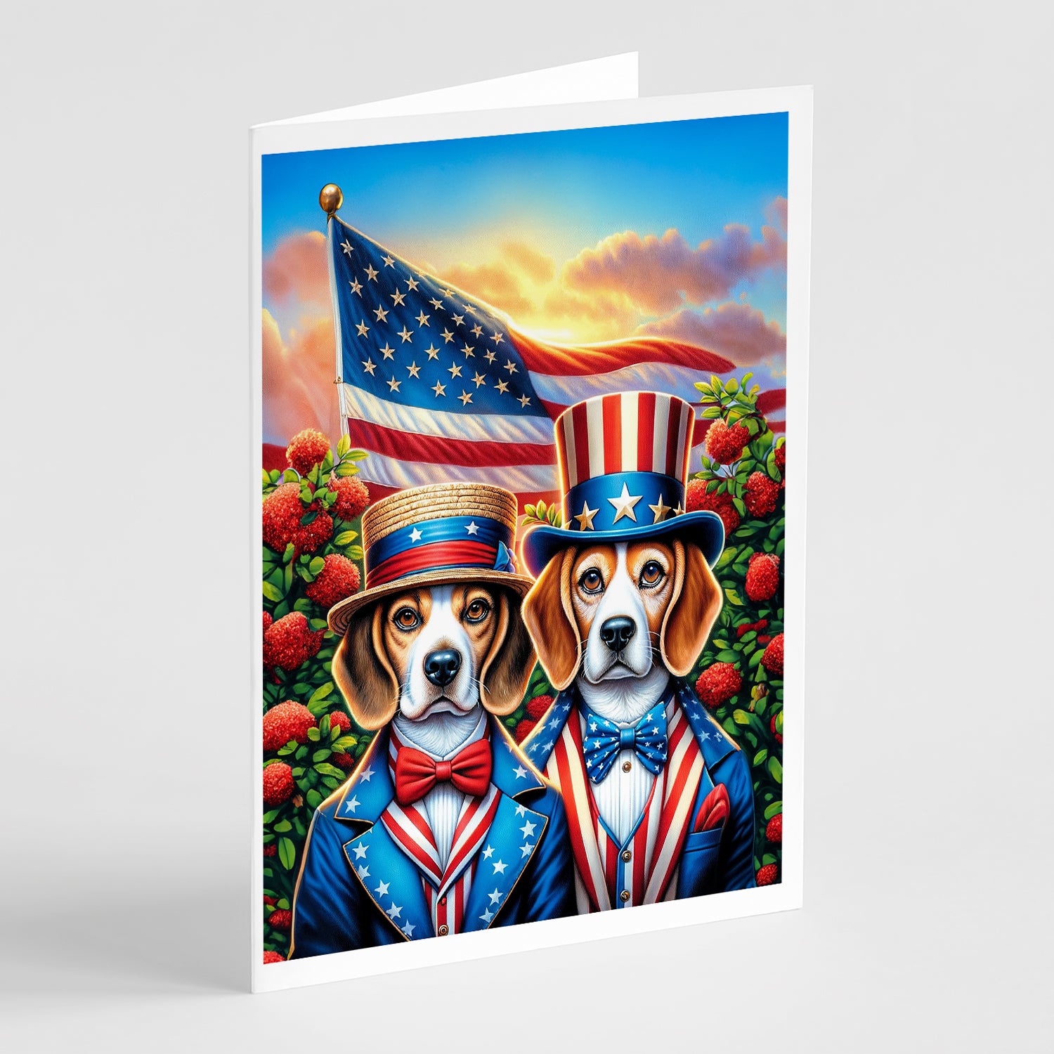 Buy this All American Beagle Greeting Cards Pack of 8