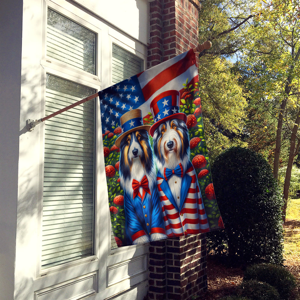 Buy this All American Bearded Collie House Flag