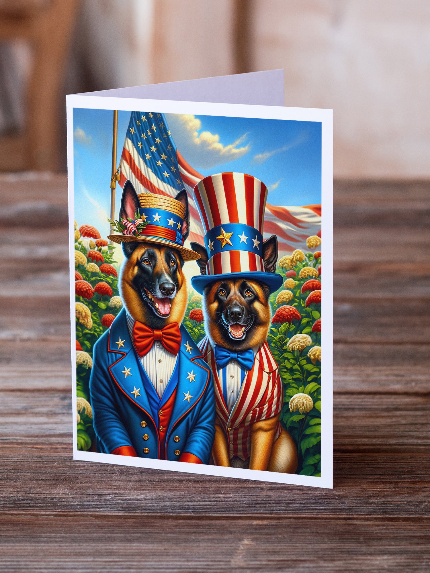 Buy this All American Belgian Malinois Greeting Cards Pack of 8