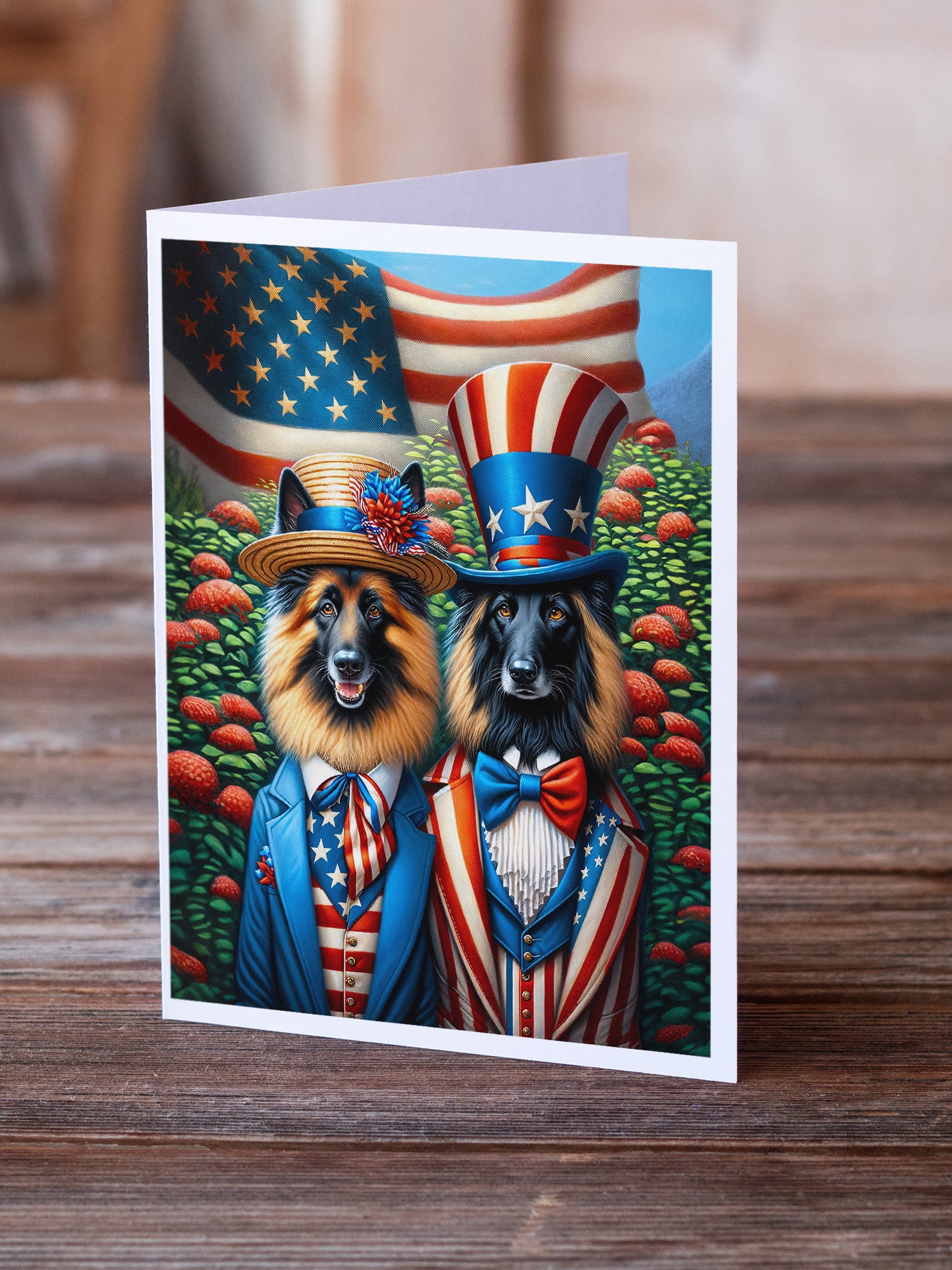 Buy this All American Belgian Tervuren Greeting Cards Pack of 8