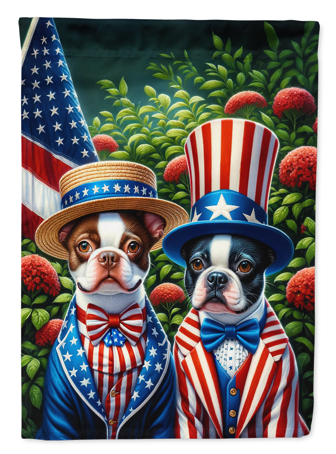 Buy this All American Boston Terrier House Flag