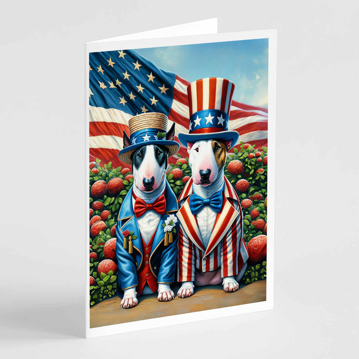 Buy this All American Bull Terrier Greeting Cards Pack of 8