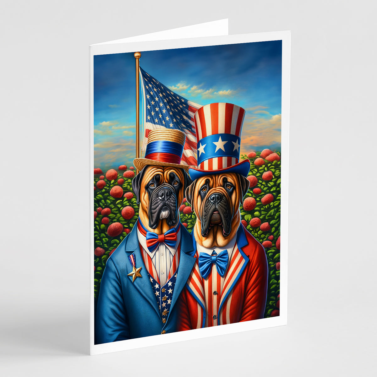 Buy this All American Bullmastiff Greeting Cards Pack of 8