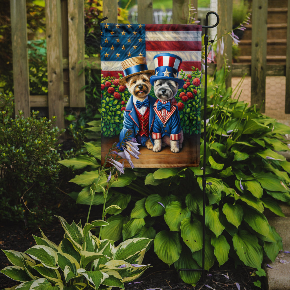 All American Cairn Terrier Garden Flag