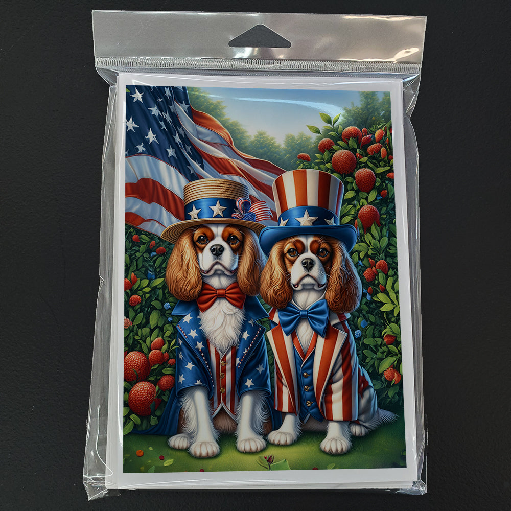 All American Cavalier Spaniel Greeting Cards Pack of 8