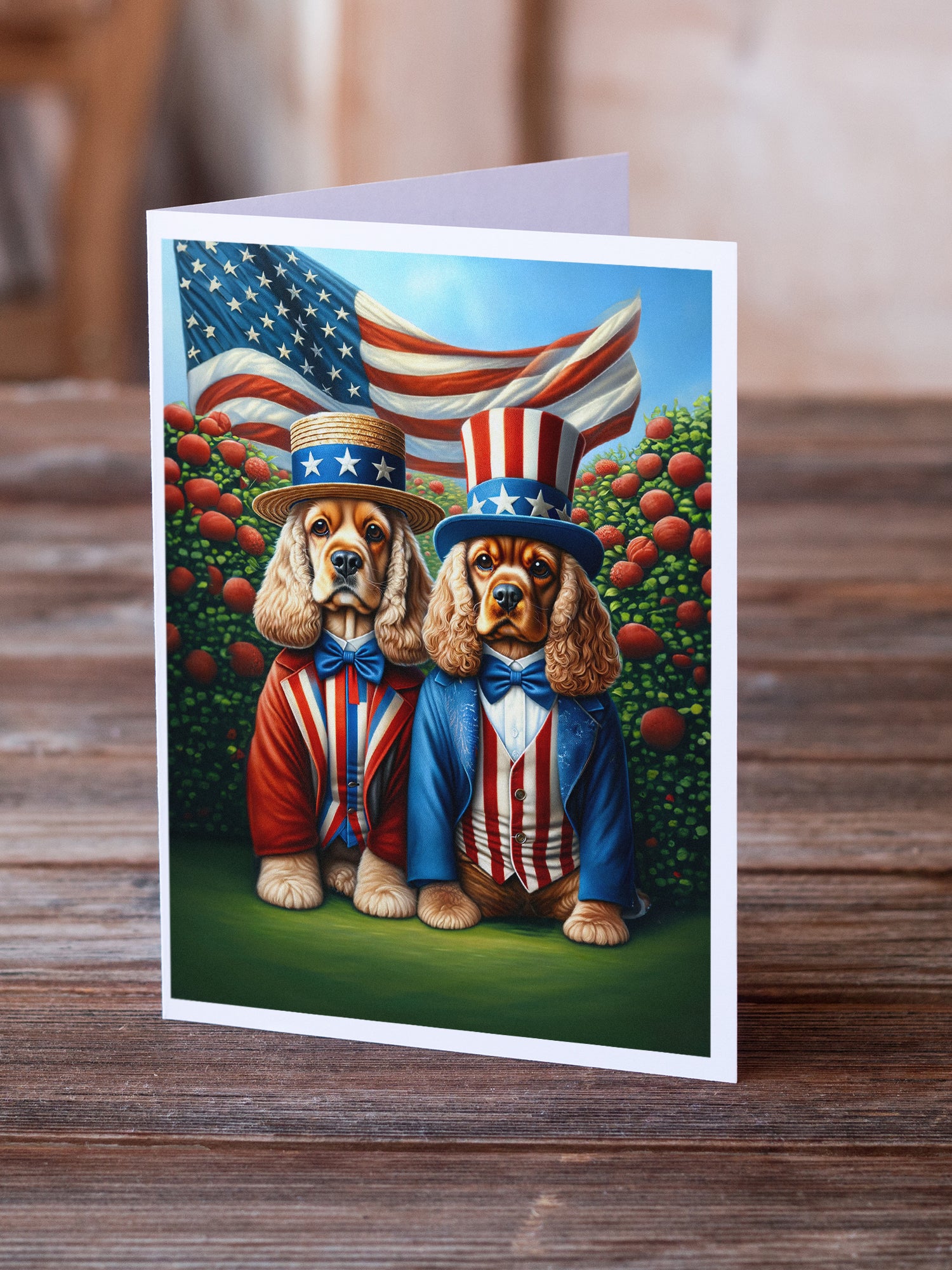 Buy this All American Cocker Spaniel Greeting Cards Pack of 8