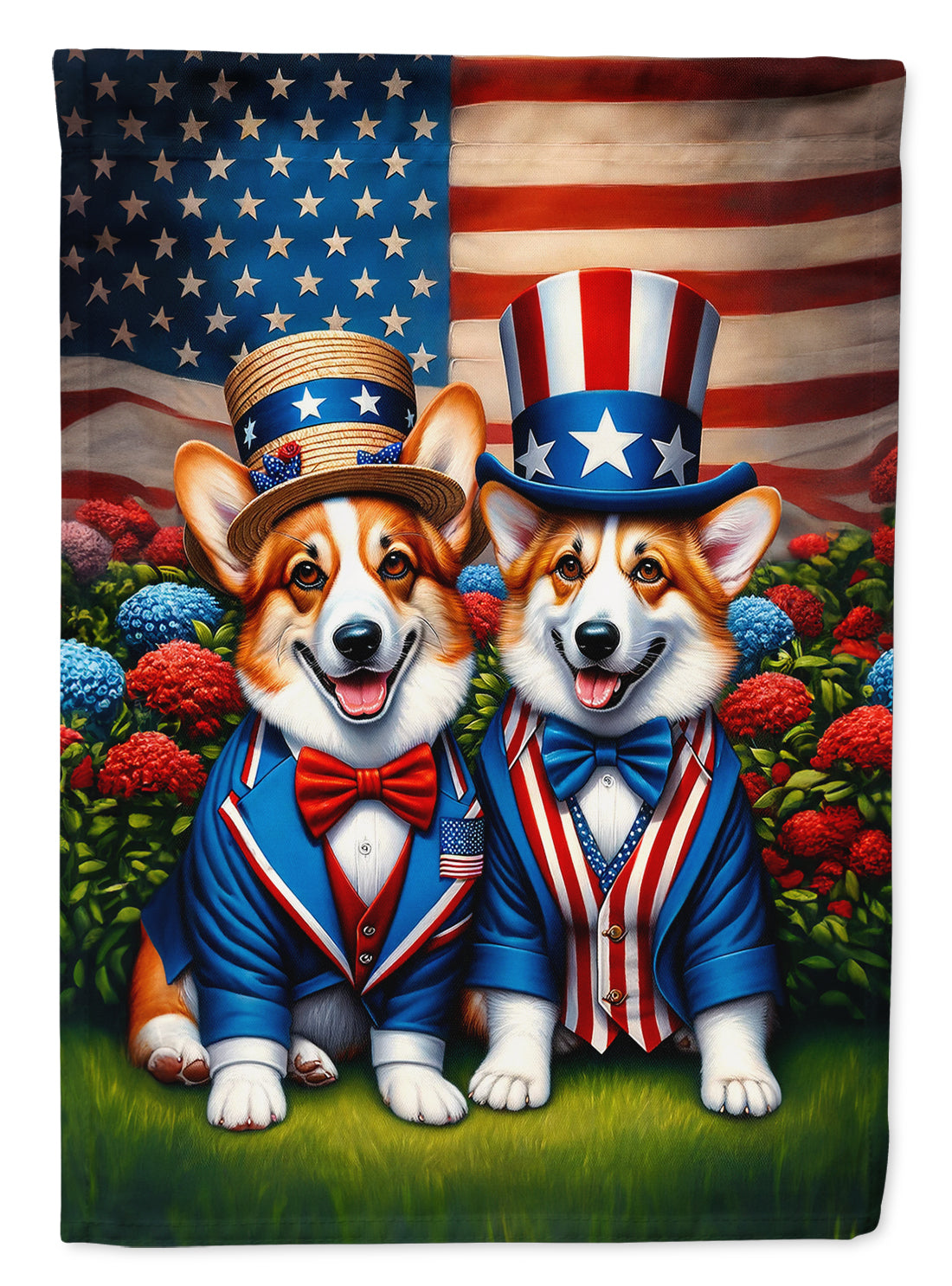 Buy this All American Corgi House Flag