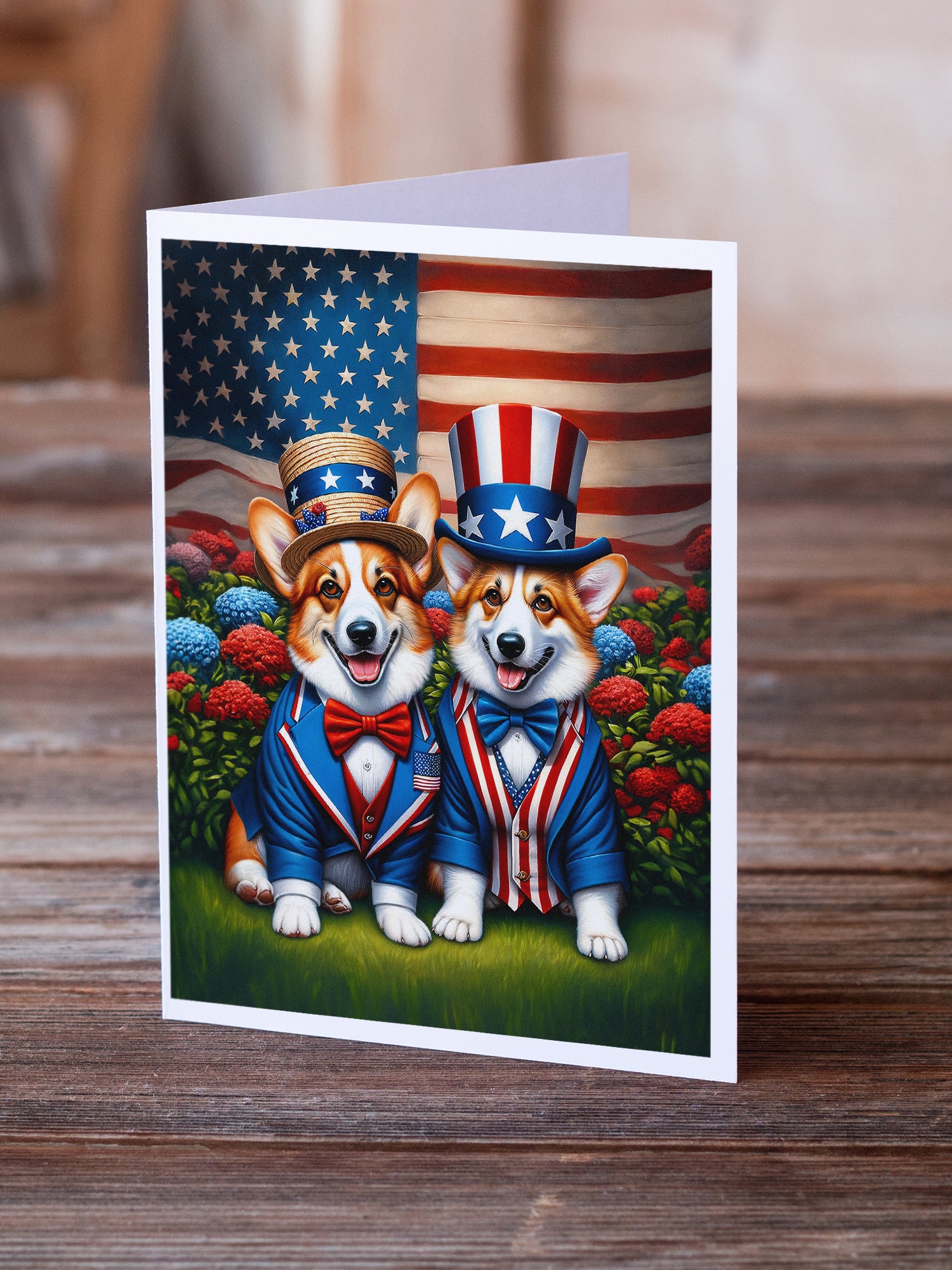 Buy this All American Corgi Greeting Cards Pack of 8