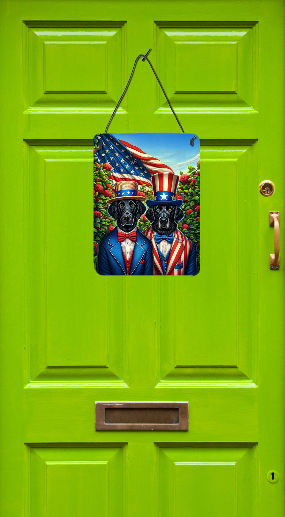 Buy this All American Flat-Coated Retriever Wall or Door Hanging Prints