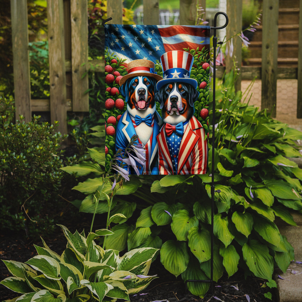 Buy this All American Greater Swiss Mountain Dog Garden Flag