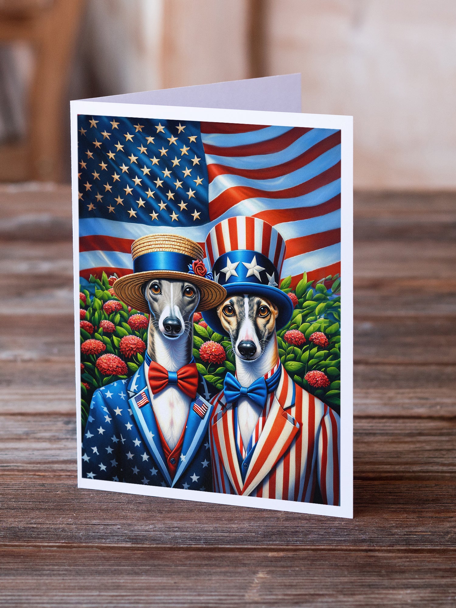 Buy this All American Greyhound Greeting Cards Pack of 8