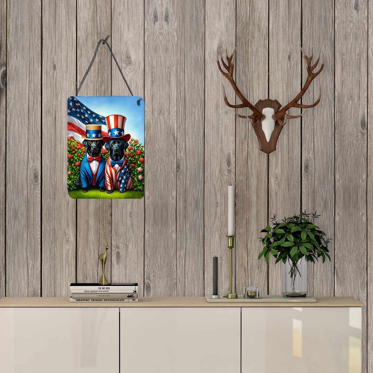 All American Labrador Retriever Wall or Door Hanging Prints