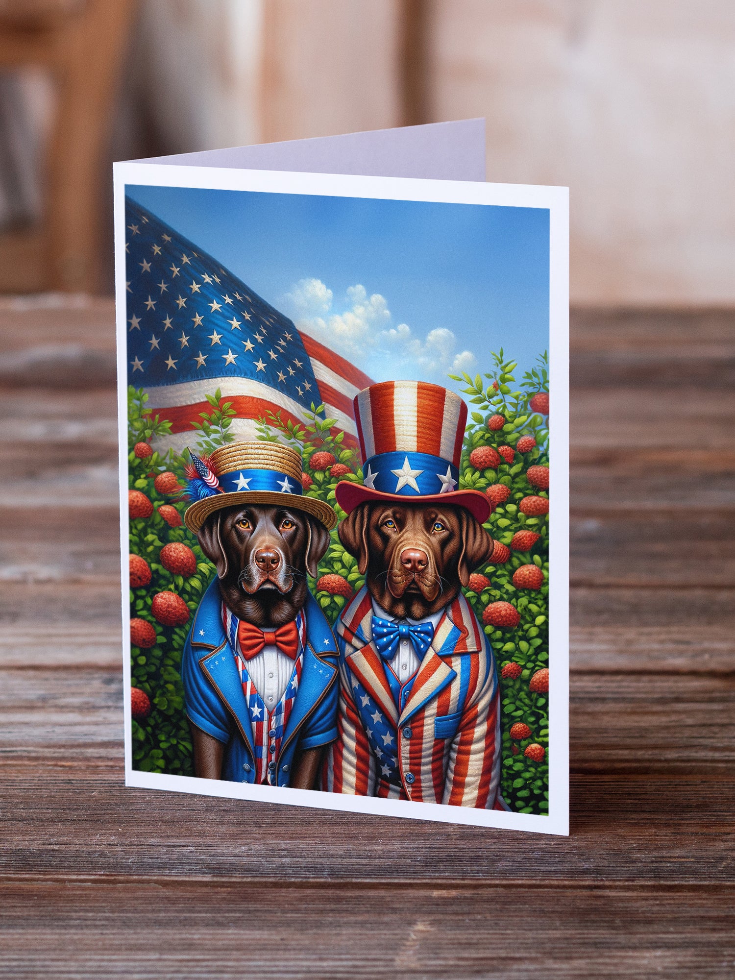 Buy this All American Labrador Retriever Greeting Cards Pack of 8