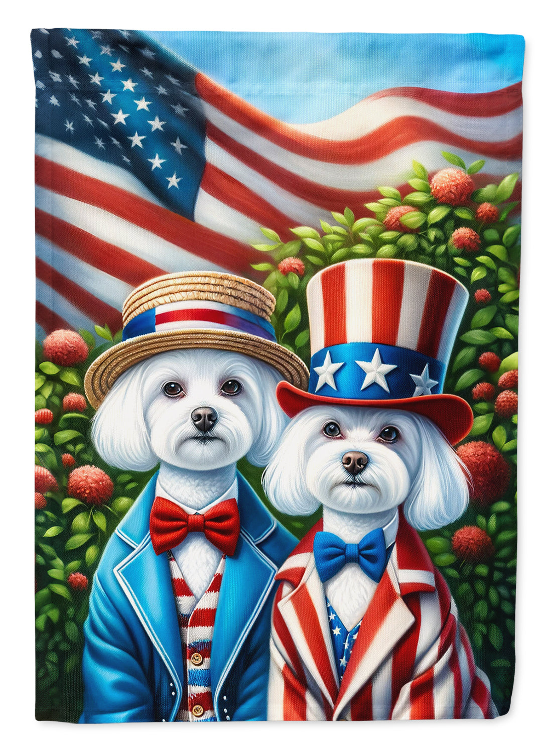 Buy this All American Maltese Garden Flag