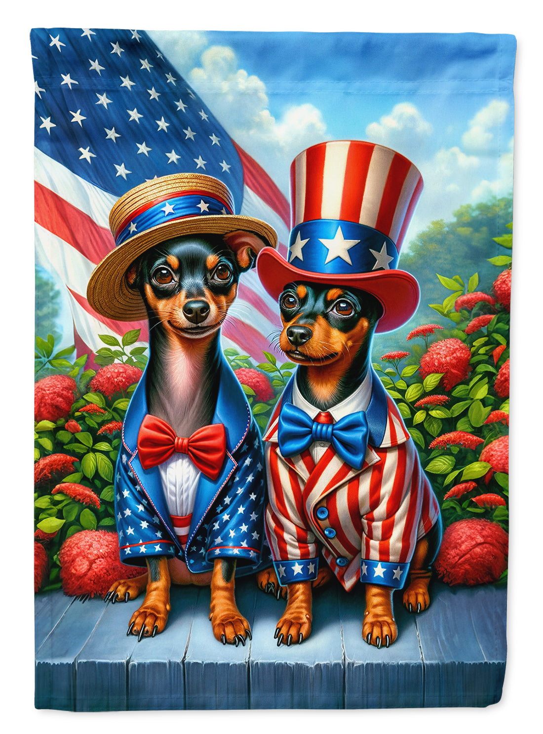 Buy this All American Miniature Pinscher Garden Flag