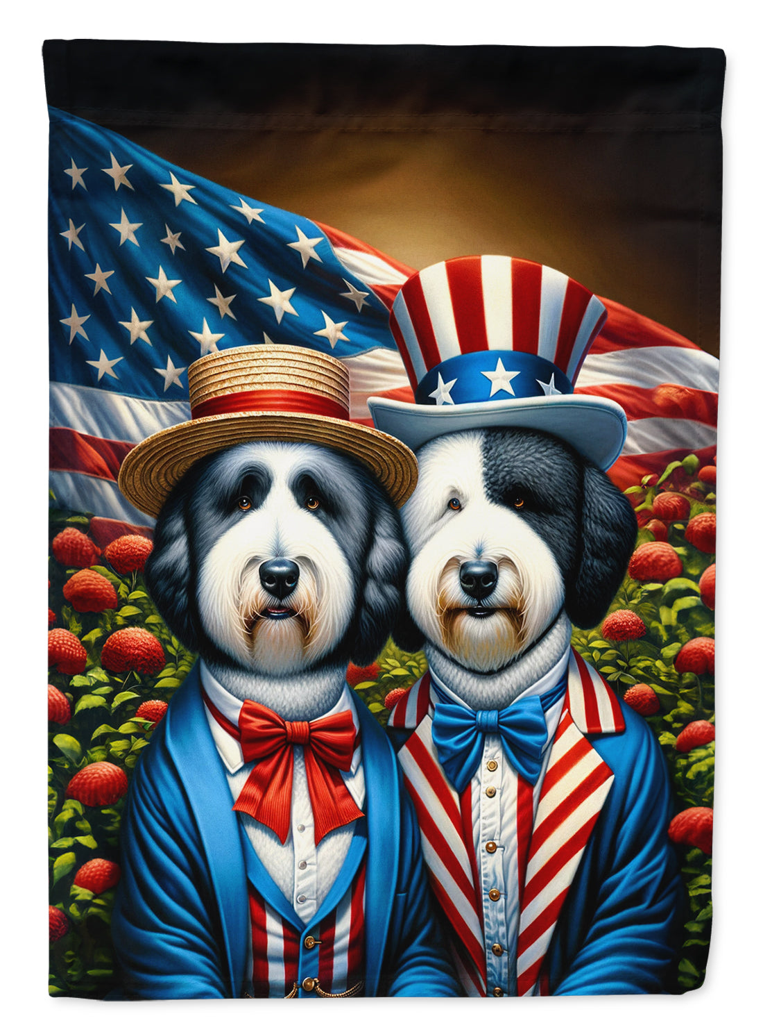 Buy this All American Old English Sheepdog Garden Flag