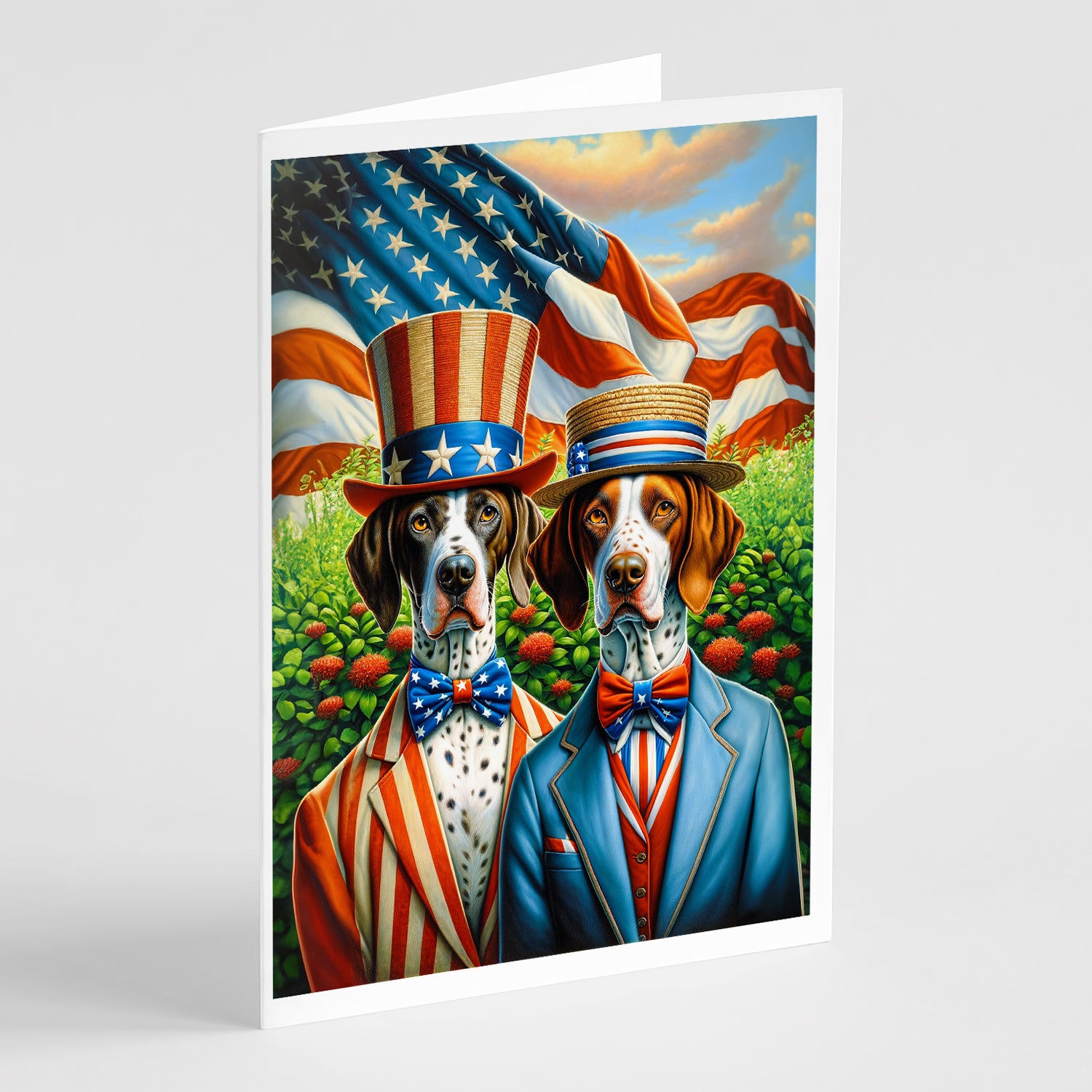 Buy this All American Pointer Greeting Cards Pack of 8