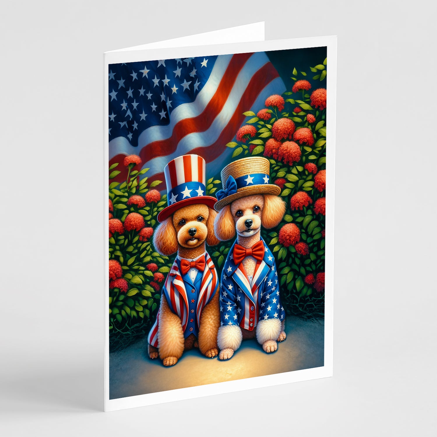 Buy this All American Poodle Greeting Cards Pack of 8