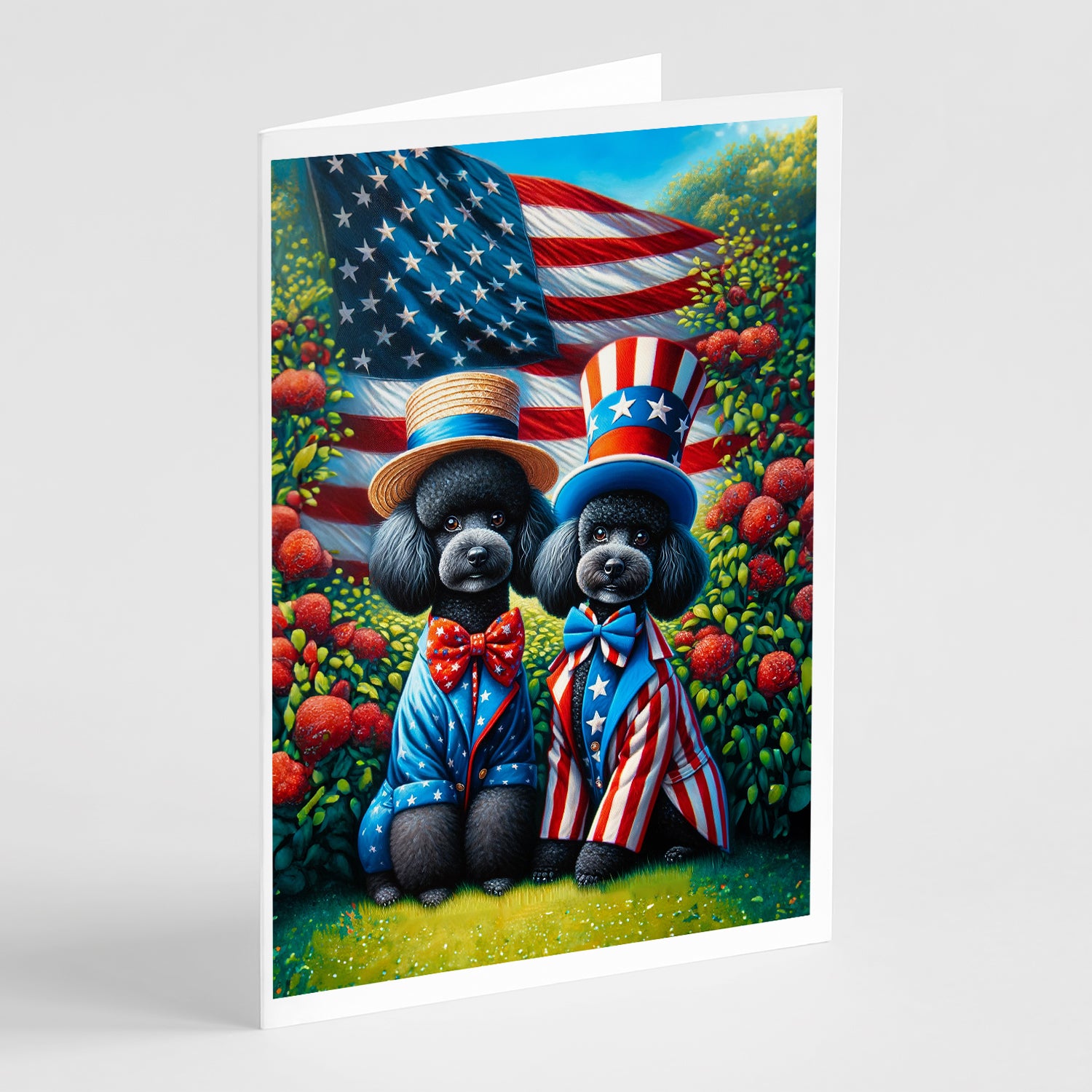 Buy this All American Poodle Greeting Cards Pack of 8