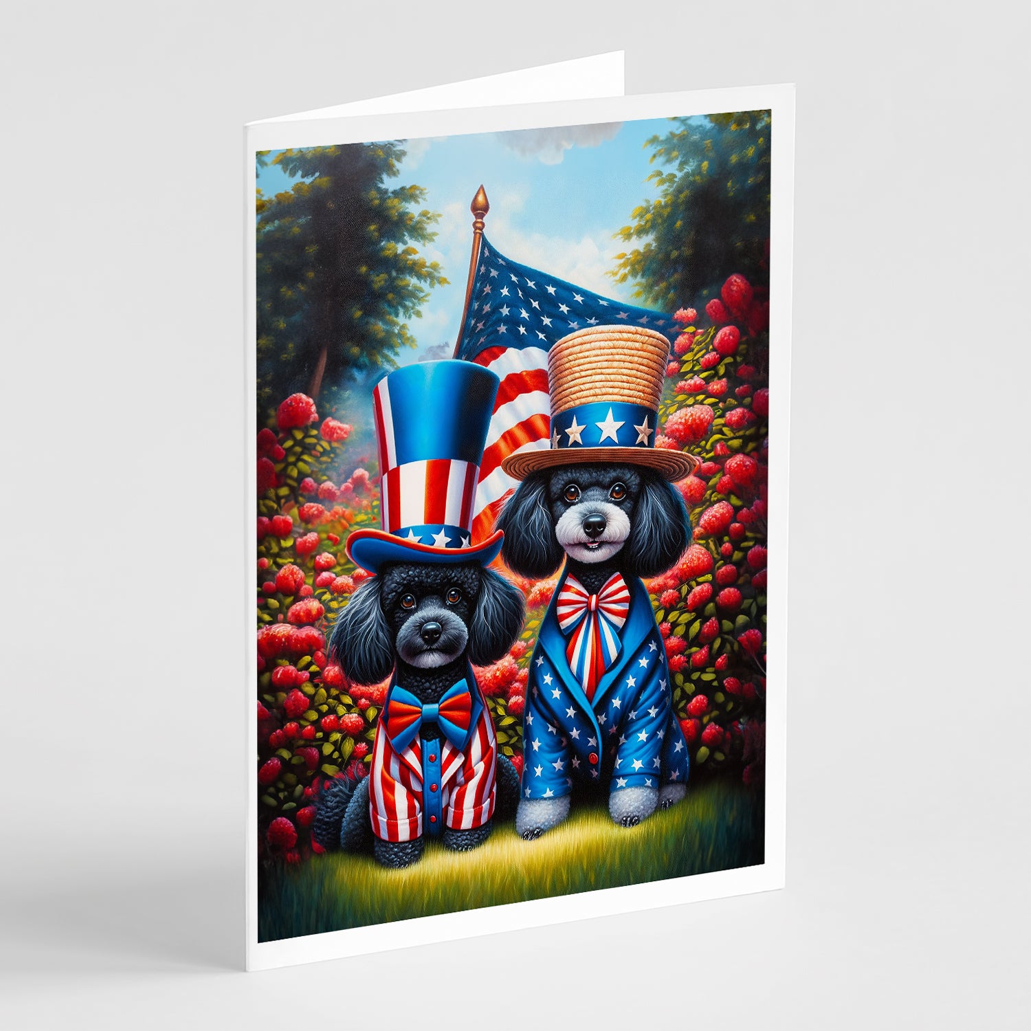 Buy this All American Poodle Greeting Cards Pack of 8