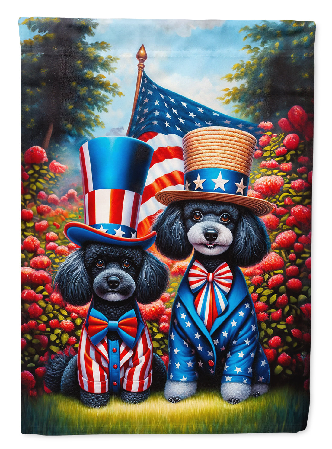 Buy this All American Poodle Garden Flag