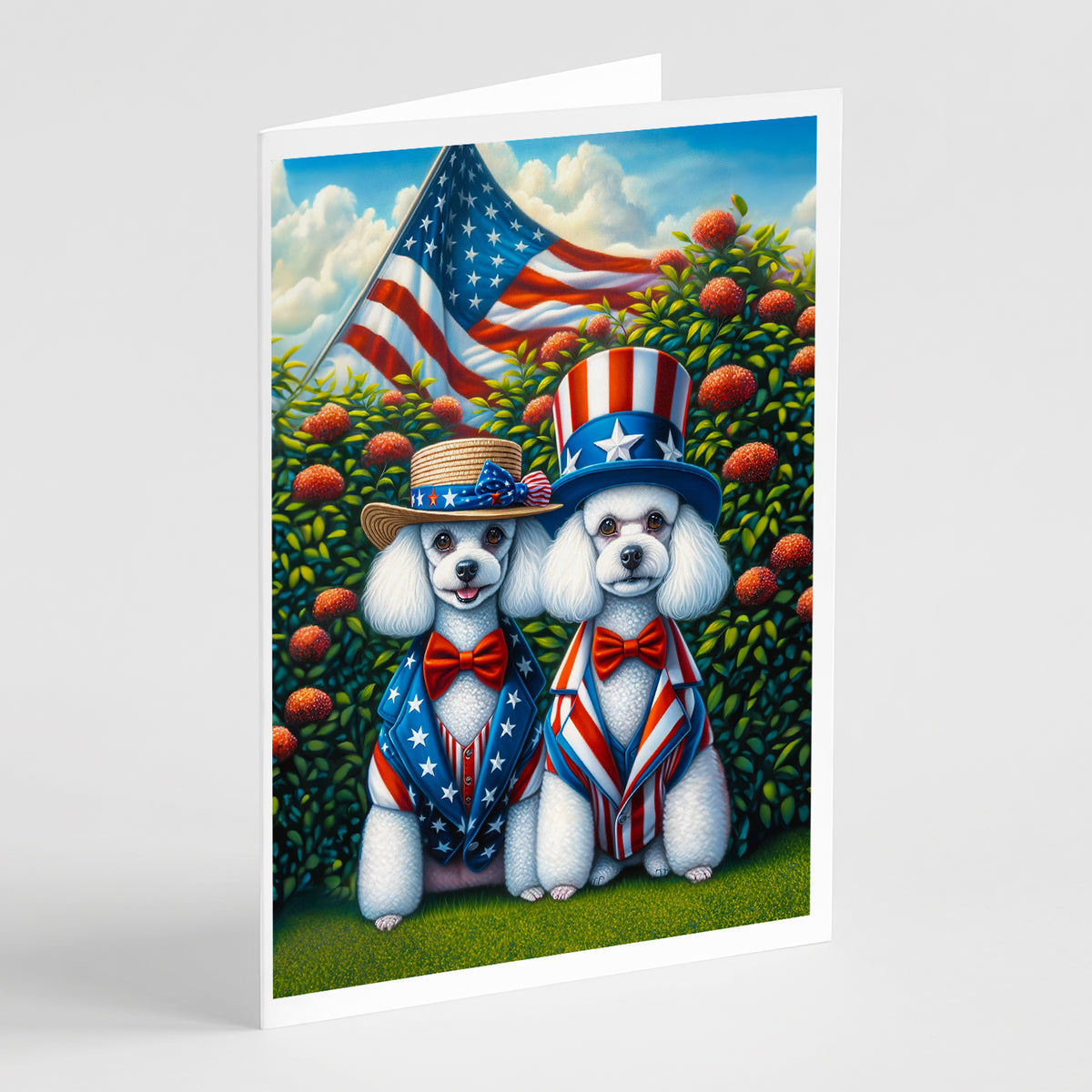 Buy this All American Poodle Greeting Cards Pack of 8