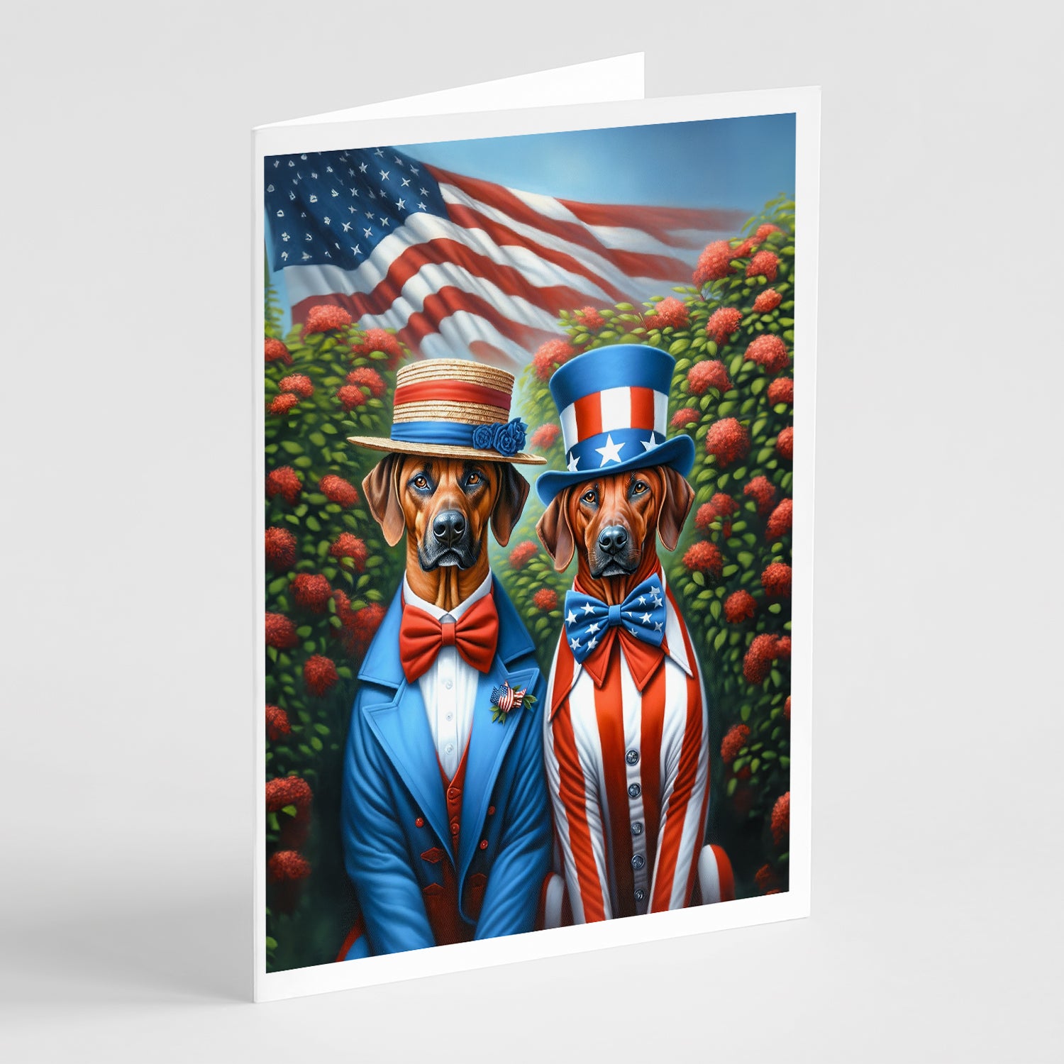 Buy this All American Rhodesian Ridgeback Greeting Cards Pack of 8