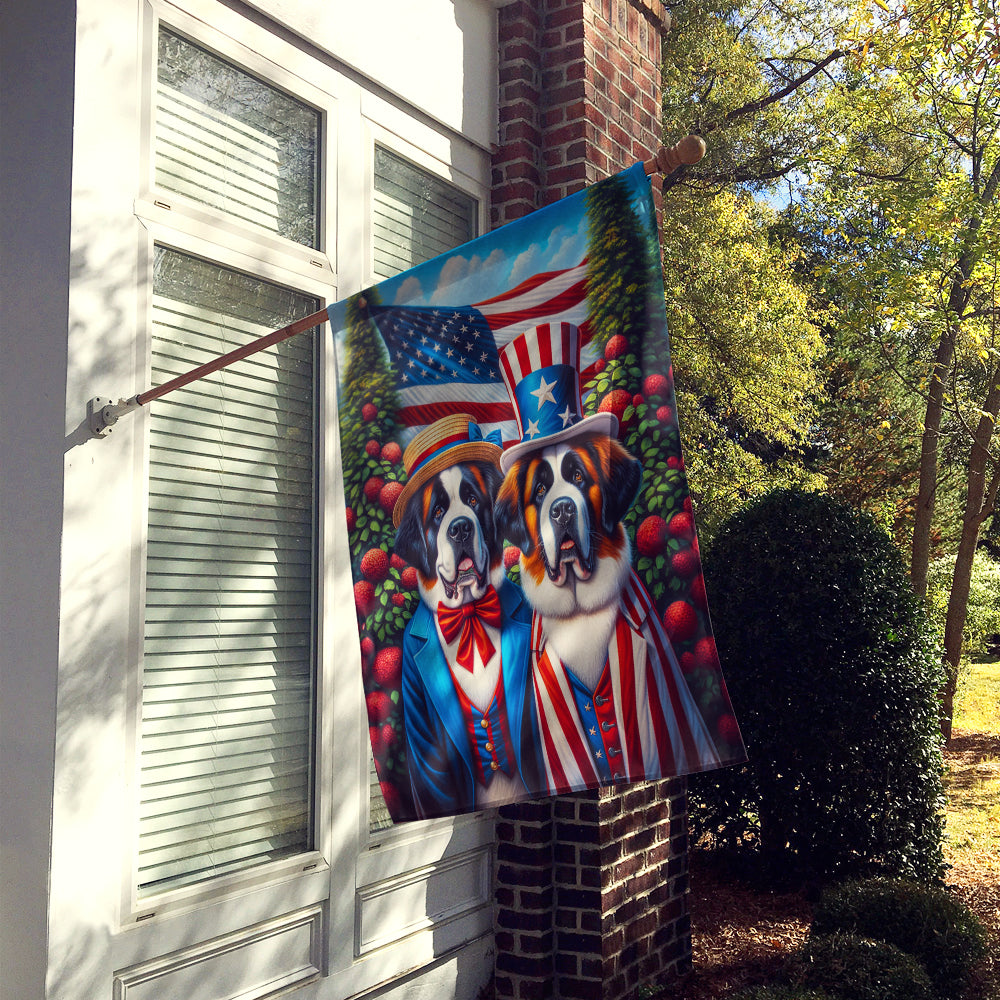 All American Saint Bernard House Flag