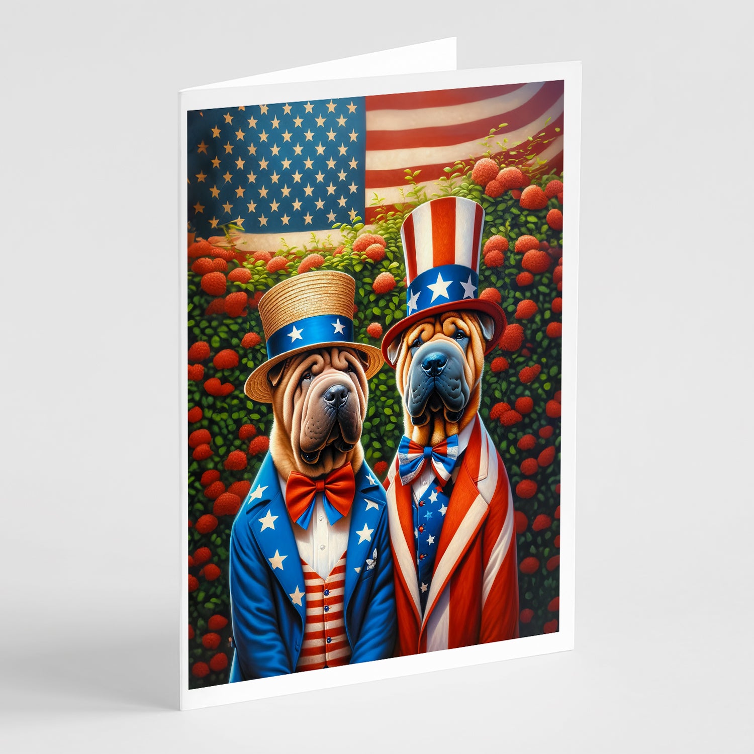 Buy this All American Shar Pei Greeting Cards Pack of 8