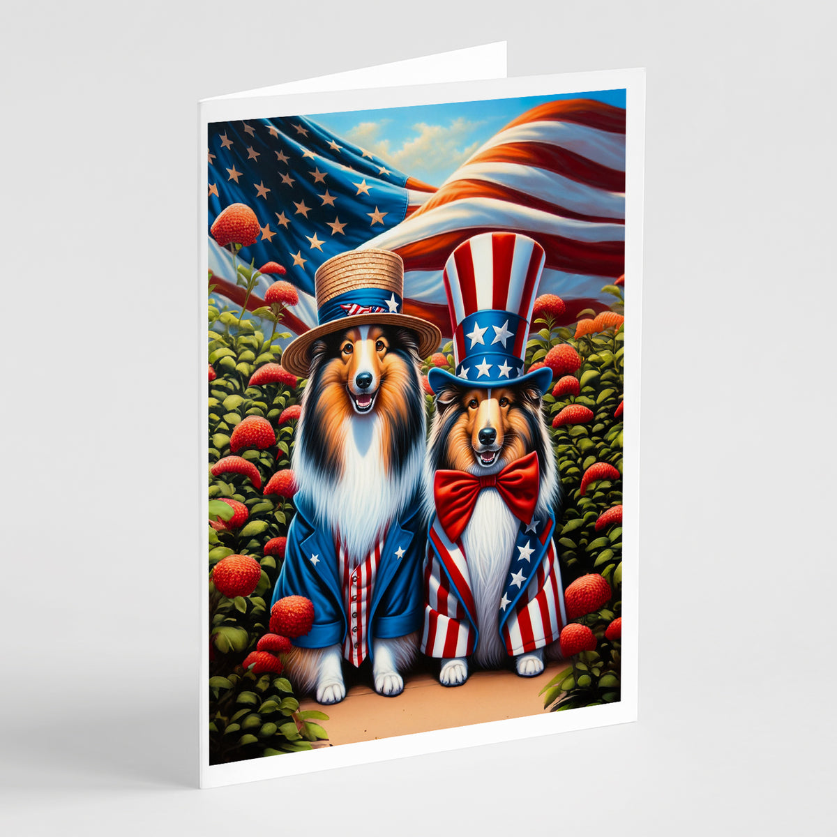 Buy this All American Sheltie Greeting Cards Pack of 8