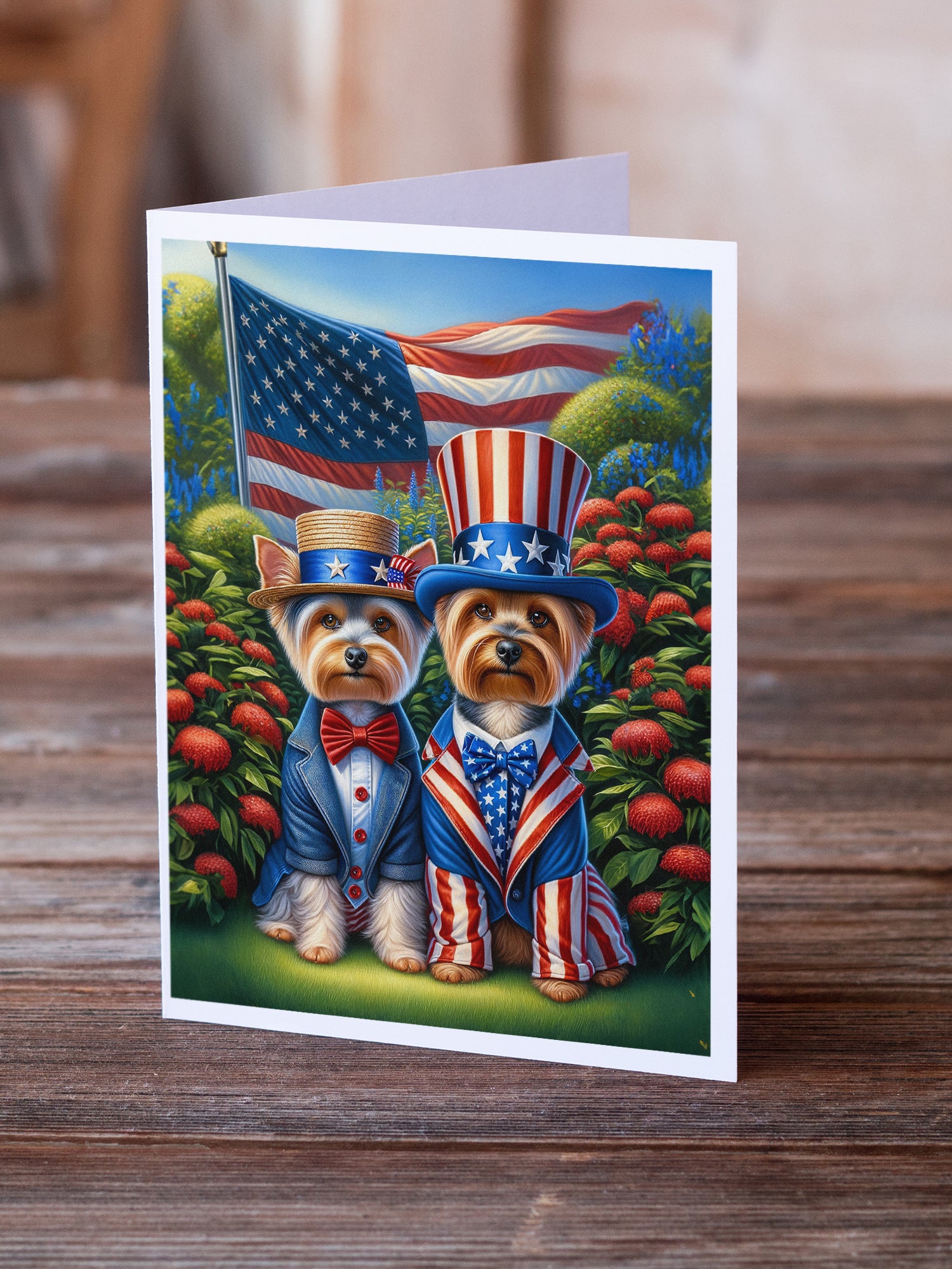 Buy this All American Silky Terrier Greeting Cards Pack of 8