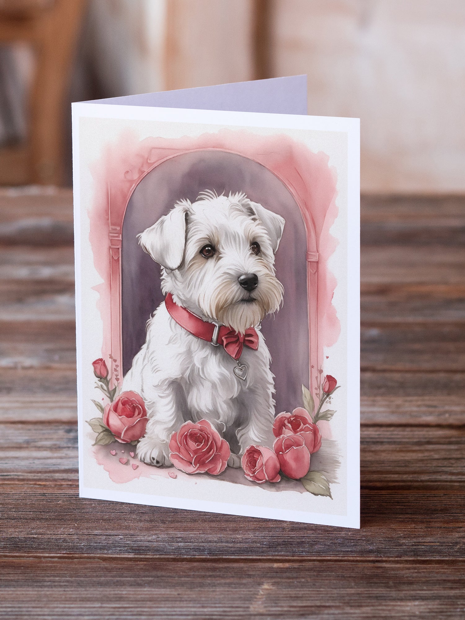 Buy this Sealyham Terrier Valentine Roses Greeting Cards Pack of 8