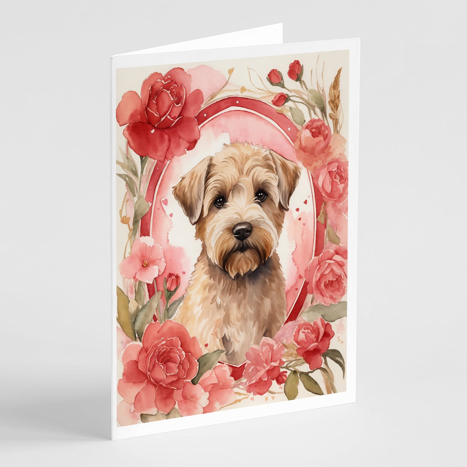 Buy this Wheaten Terrier Valentine Roses Greeting Cards Pack of 8