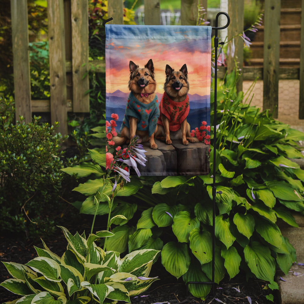 Buy this Belgian Tervuren Two Hearts Garden Flag