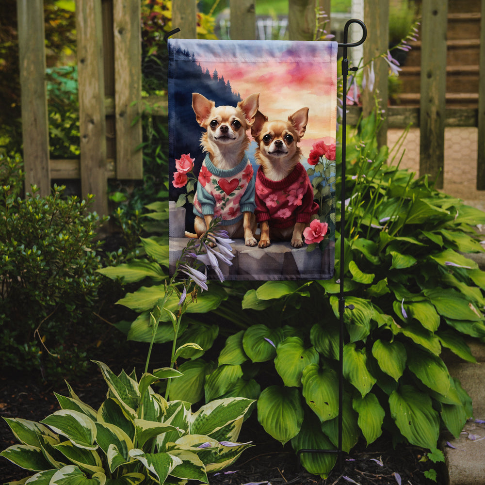 Buy this Chihuahua Two Hearts Garden Flag