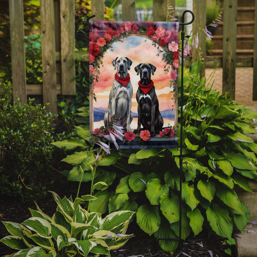 Buy this Great Dane Two Hearts Garden Flag