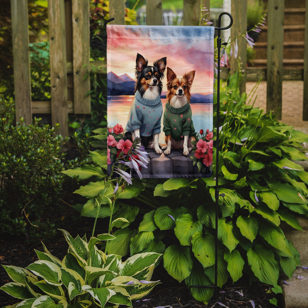 Buy this Papillon Two Hearts Garden Flag