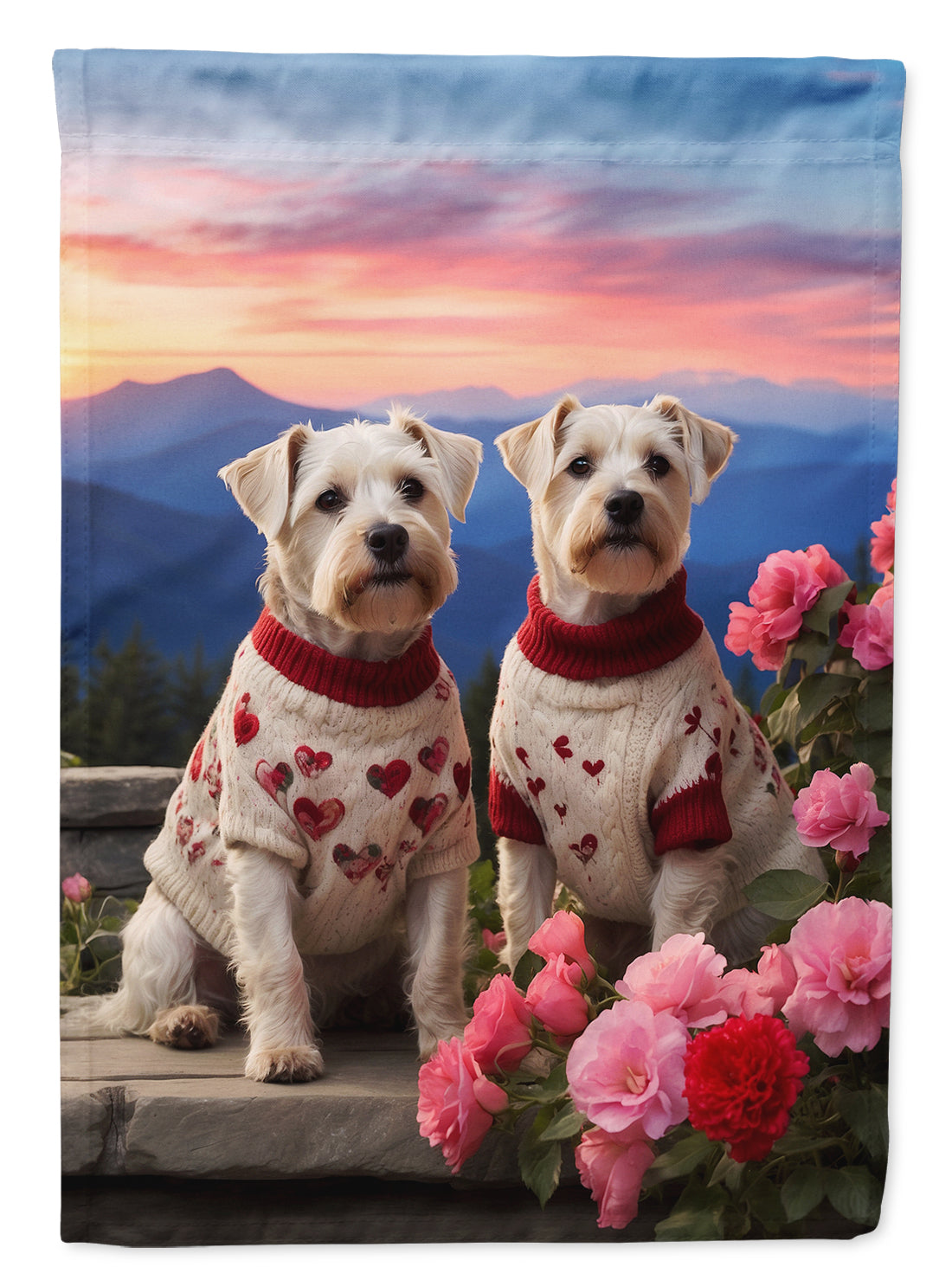 Buy this Sealyham Terrier Two Hearts Garden Flag