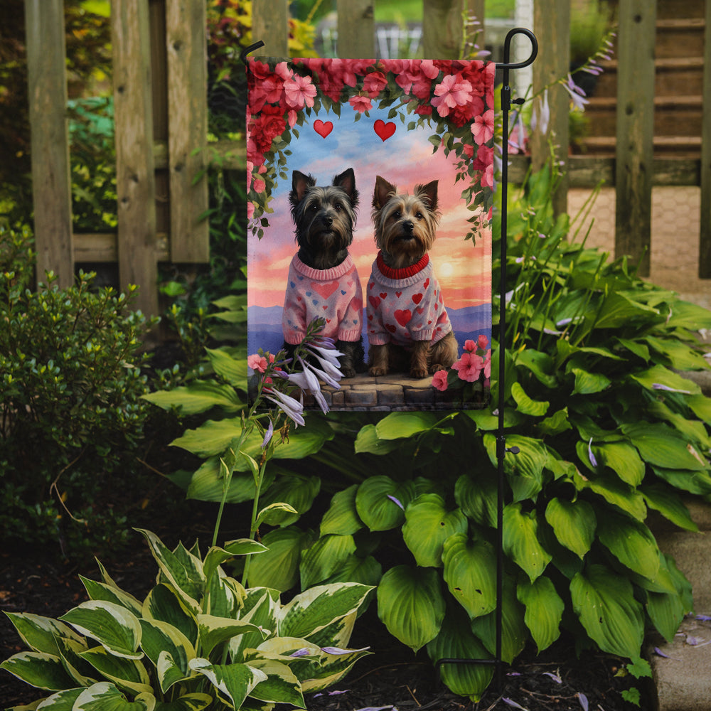 Buy this Skye Terrier Two Hearts Garden Flag