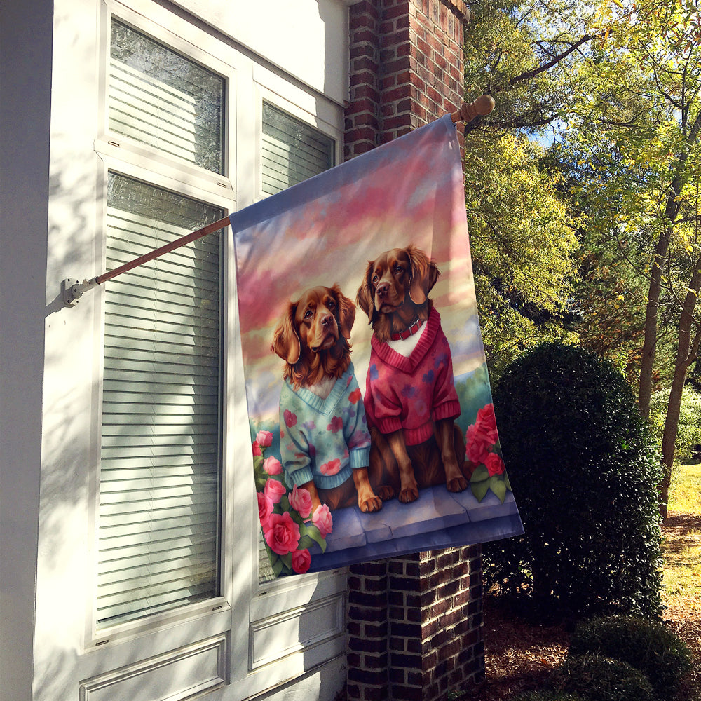 Buy this Sussex Spaniel Two Hearts House Flag