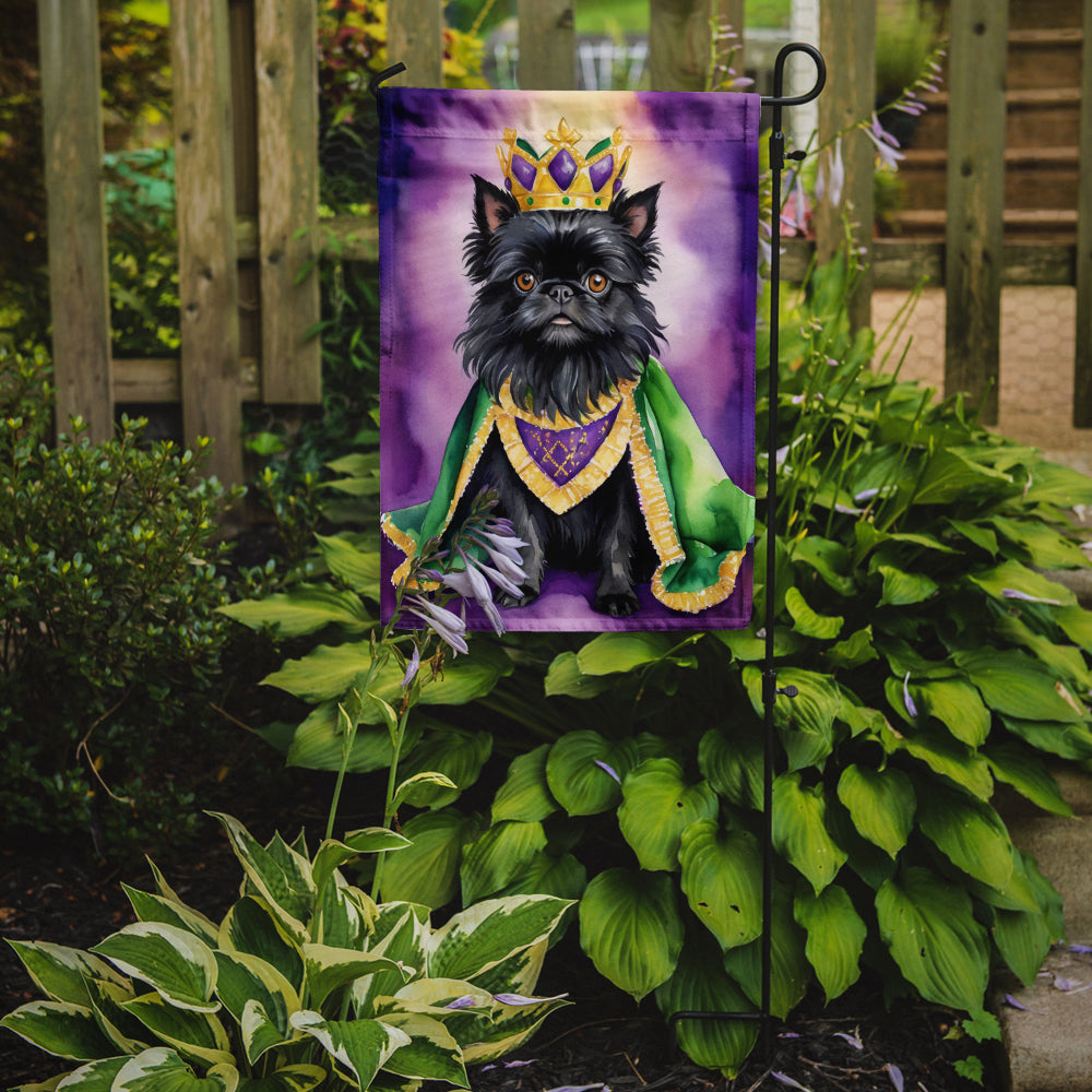 Buy this Affenpinscher King of Mardi Gras Garden Flag