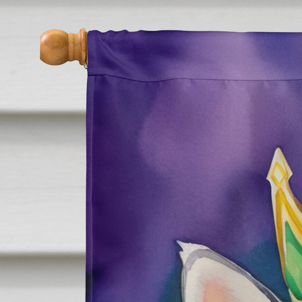 Alaskan Klee Kai King of Mardi Gras House Flag