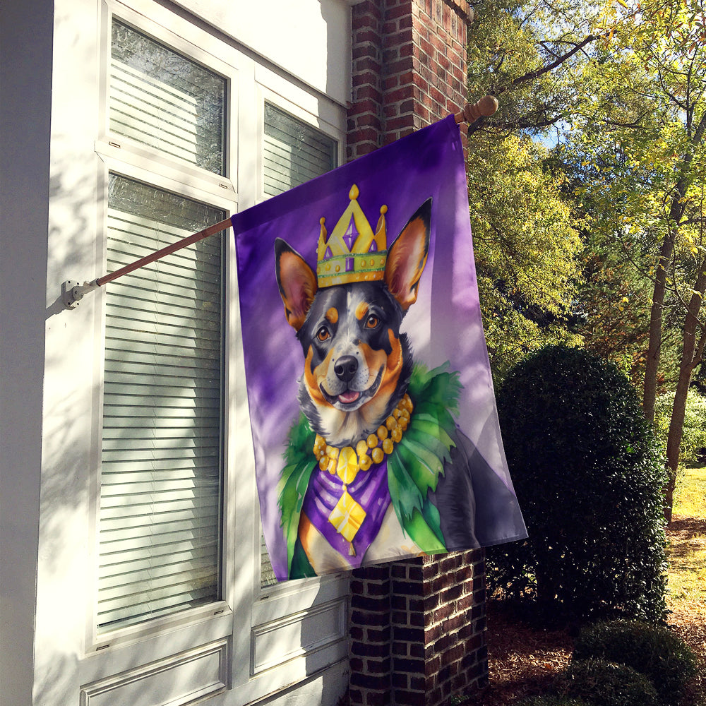 Buy this Australian Cattle Dog King of Mardi Gras House Flag