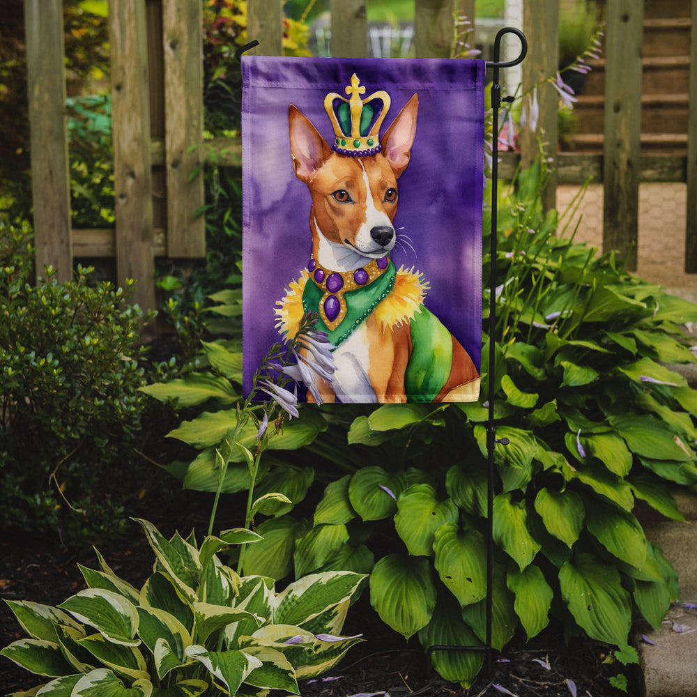 Buy this Basenji King of Mardi Gras Garden Flag