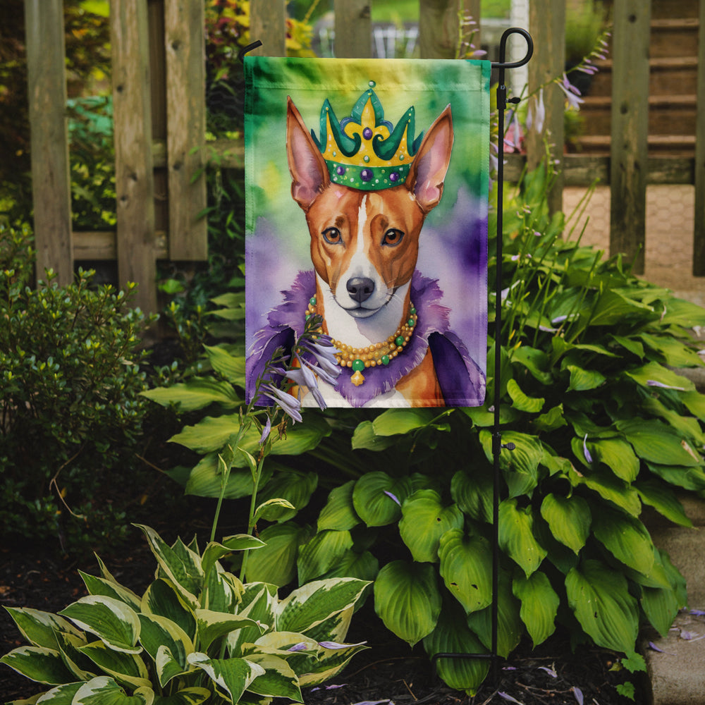 Buy this Basenji King of Mardi Gras Garden Flag