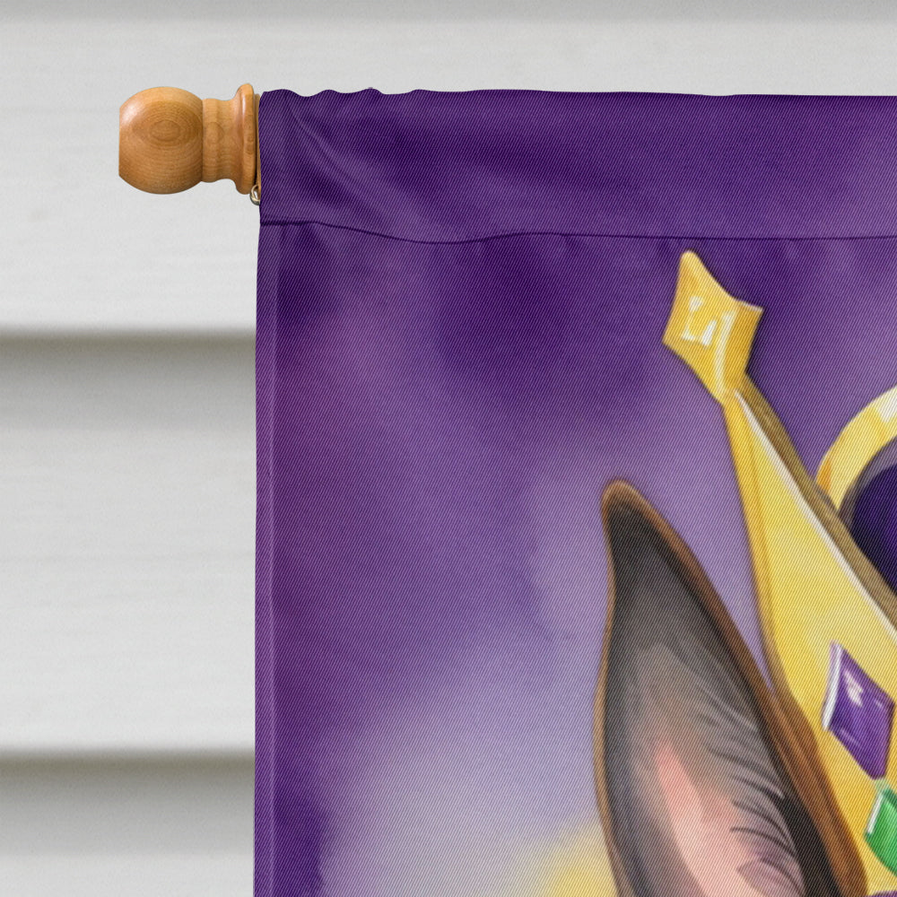 Belgian Malinois King of Mardi Gras House Flag