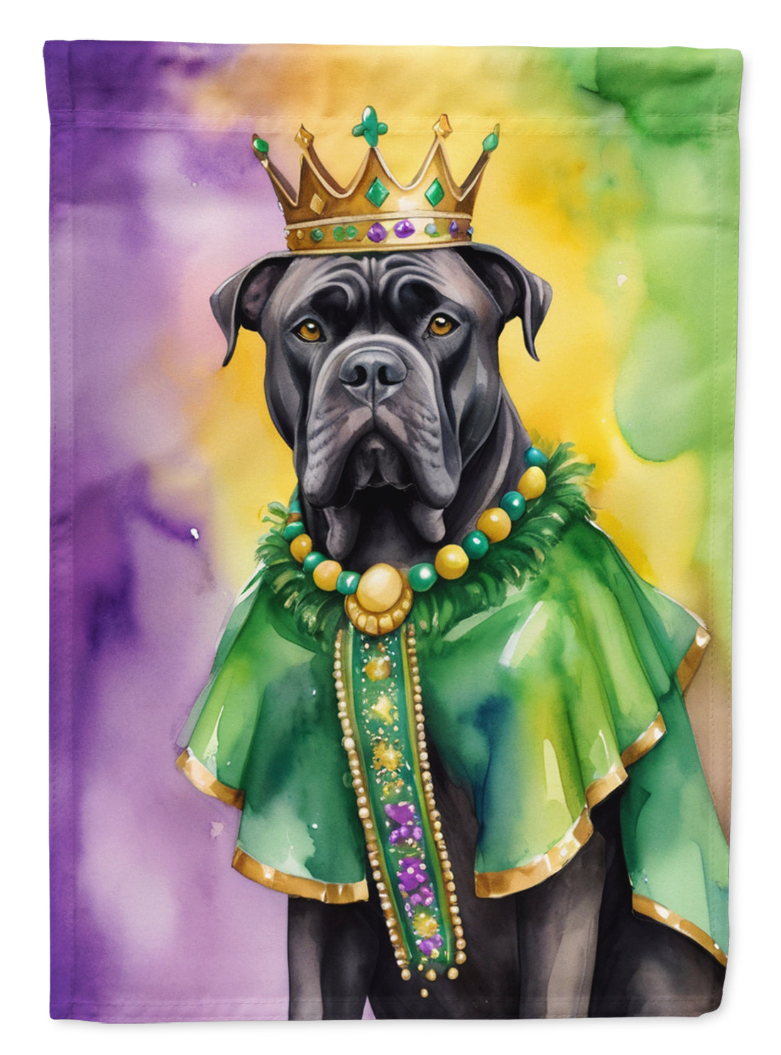 Buy this Cane Corso King of Mardi Gras House Flag