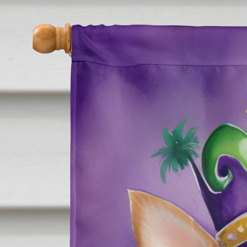 Chihuahua King of Mardi Gras House Flag