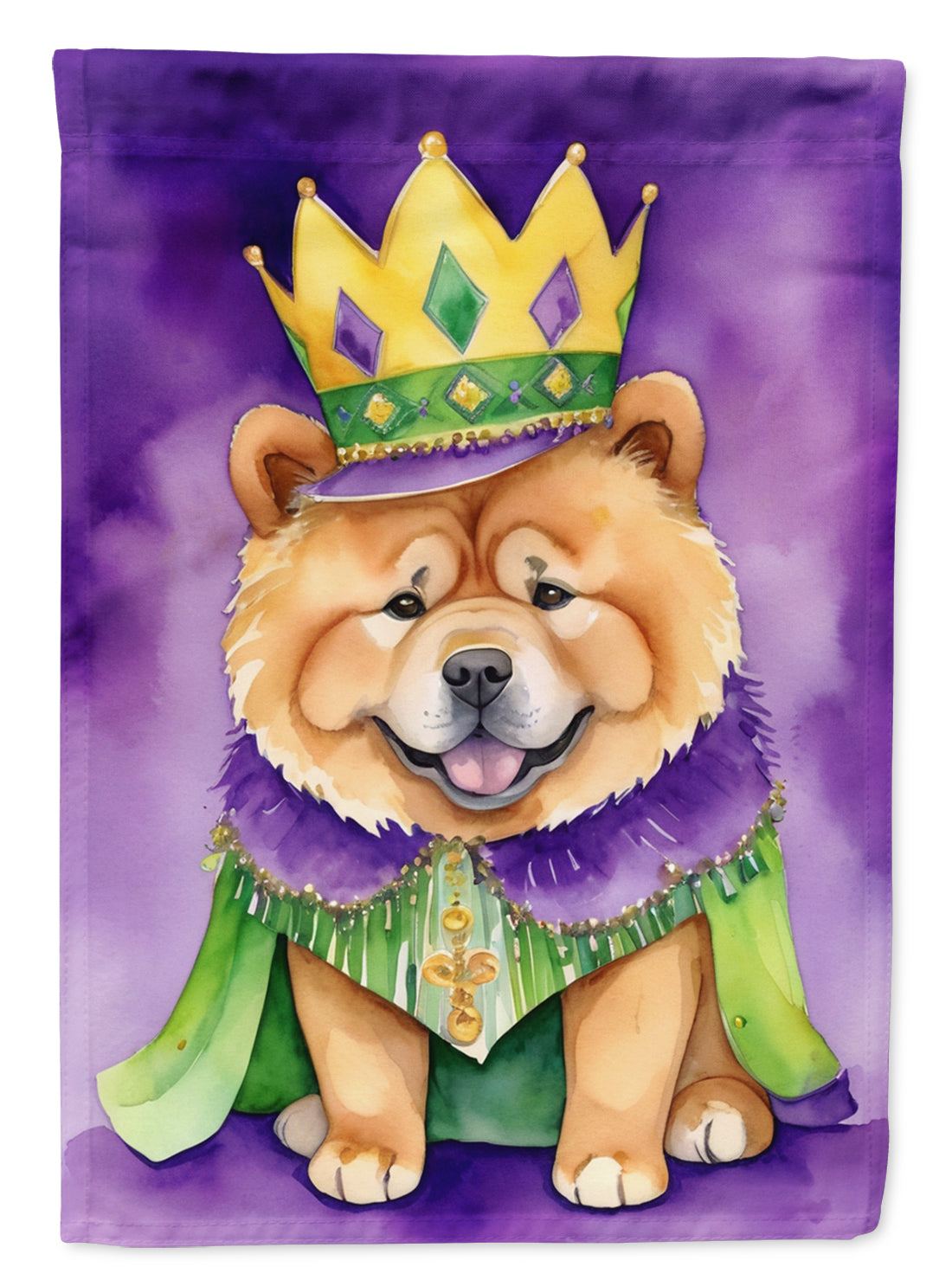 Buy this Chow Chow King of Mardi Gras House Flag