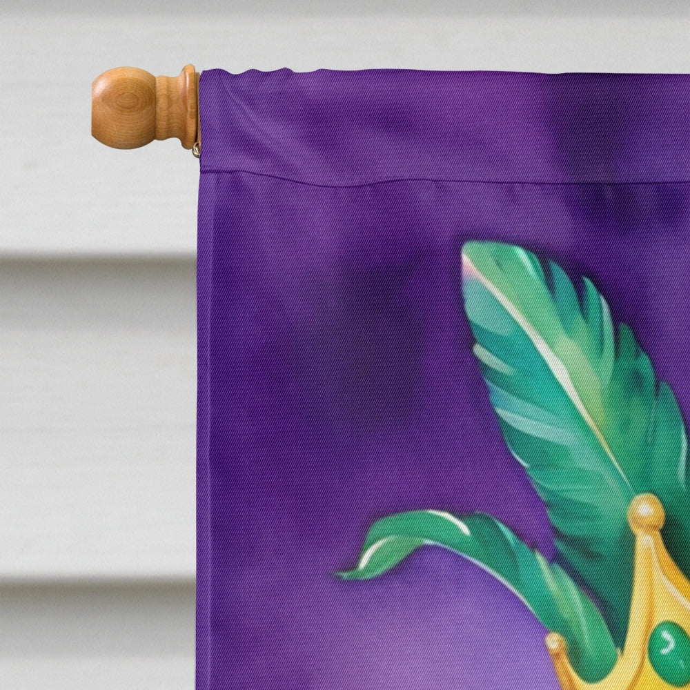 Cocker Spaniel King of Mardi Gras House Flag